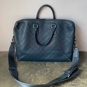 Blue Louis Vuitton computer bag